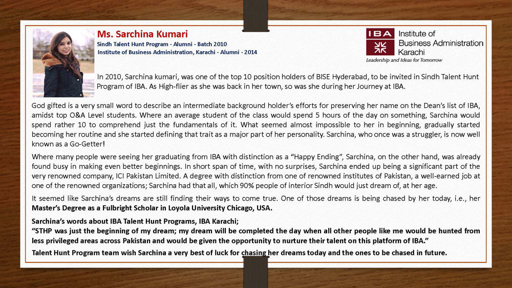 Achievement Unlocked! - Talent Hunt Program Student: Sarchina Kumari