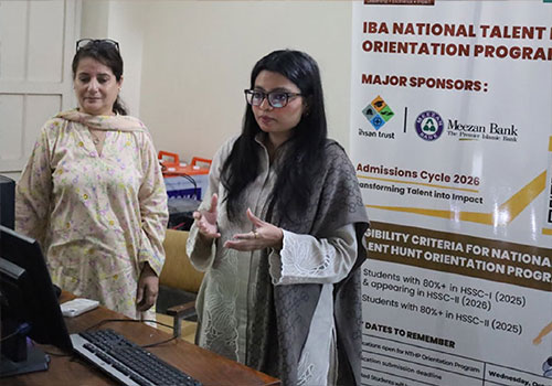 Students learned about NTHP through the team’s outreach session in Swabi