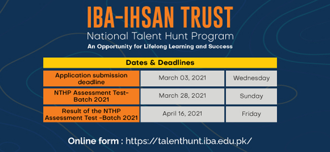 IBA - National Talent Hunt Program